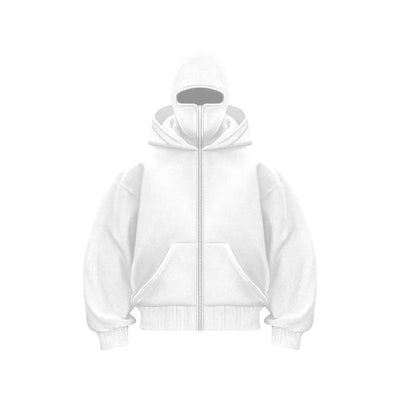 Veste cagoule blanche