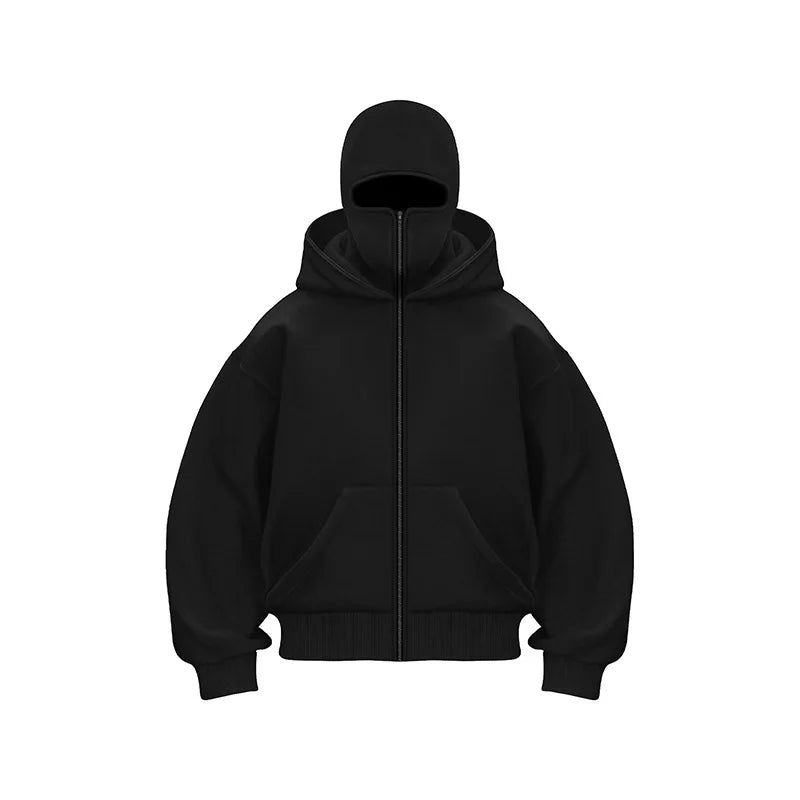 Veste cagoule noir
