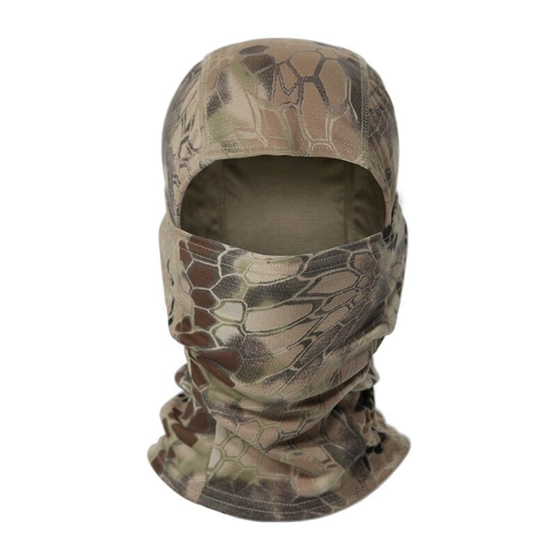 Cagoule De Camouflage Treillis Blanc / Gris – Neuve, Sous Blister